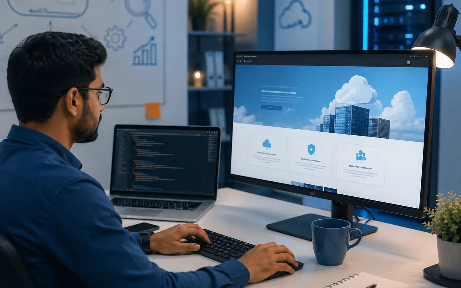 End-to-end Custom Website Development for Cloud-Based Company